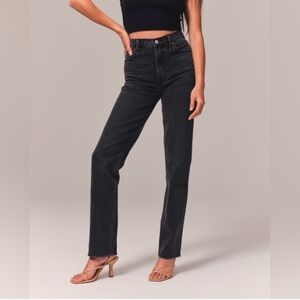 Abercrombie&Fitch Ultra High Rise The 90s Straight Jean Black Size 29/8R